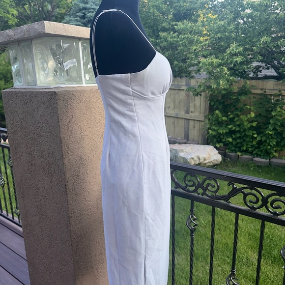 Hello Molly~Here comes the sun~Light Blue Midi Dress - Picture 3 of 6